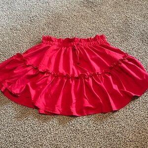 NWT Avid Love Red Tiered Skirt Size Large